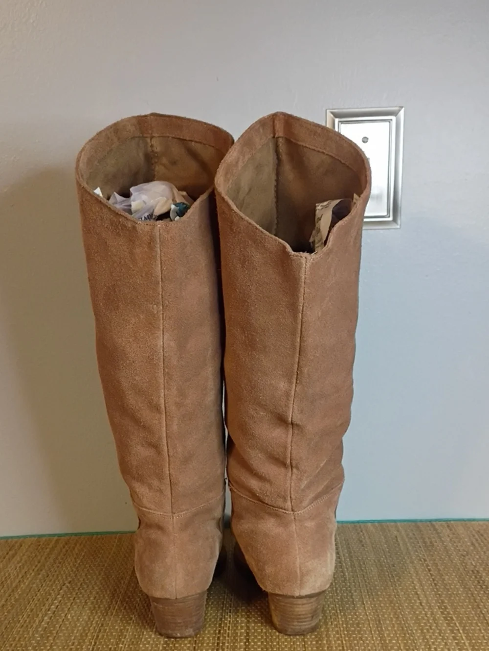 Chinese Laundry Tall Suede Over-the-Knee Boots in Tan